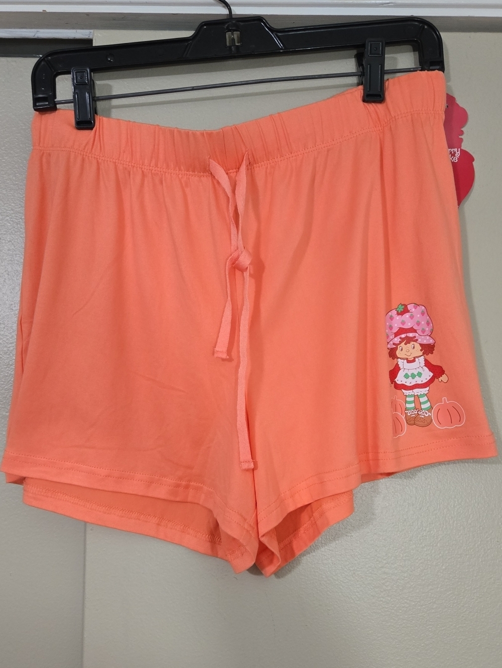 Coral Strawberry Shortcake Pajama Shorts Size Medium NWT